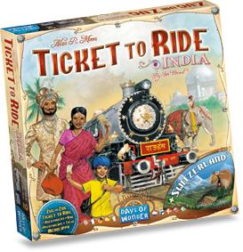 Boite de Les Aventuriers du Rail - Inde/Suisse