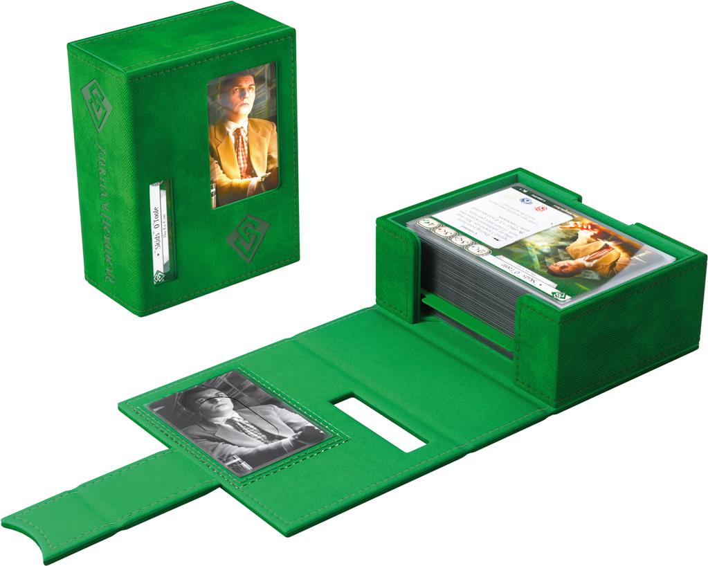 Boite de Horreur à Arkham JCE - Deck Book Guardian Vert (Boite à Deck Investigateur)