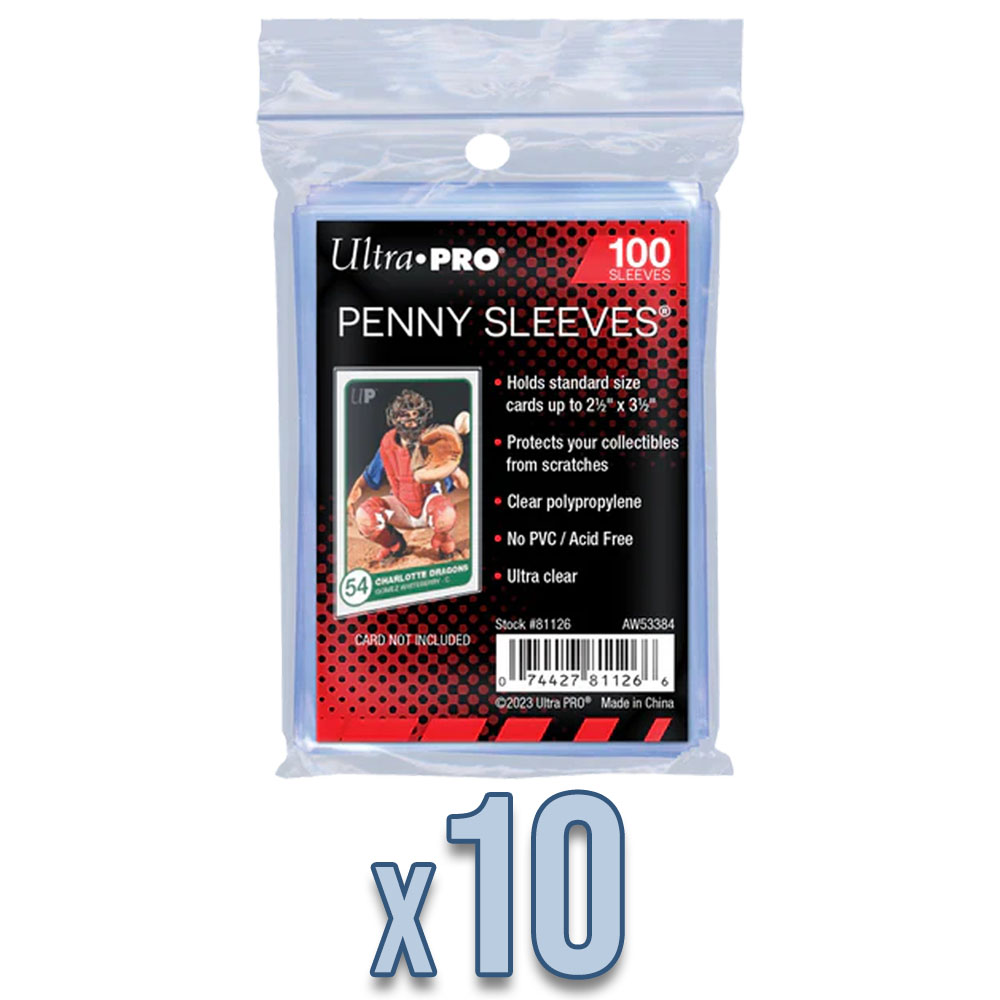 Vault X Protèges-Cartes Penny Sleeves, Souples, Haute Transparence, Pochettes Intérieures, Pour Jeux de Cartes à Collectionner, Sports, TCG (Lot de 200