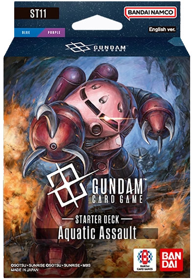 Boite de Deck de Démarrage Gundam Card Game - ST11 : Aquatic Assault