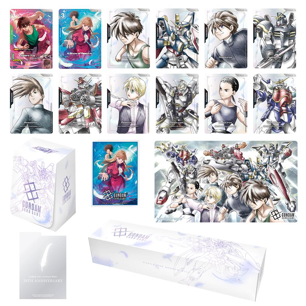 Boite de Set d'Accessoires Premium Gundam Card Game - PB01 : Mobile Suit Gundam Wing
