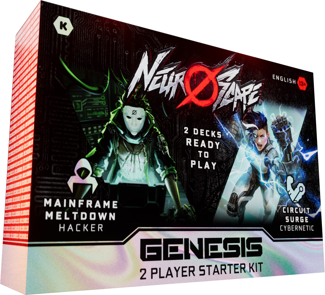 Boite de Kit de démarrage 2 Joueurs Neuroscape TCG - GEN : Genesis Unlimited - Hacker/Cybernetic