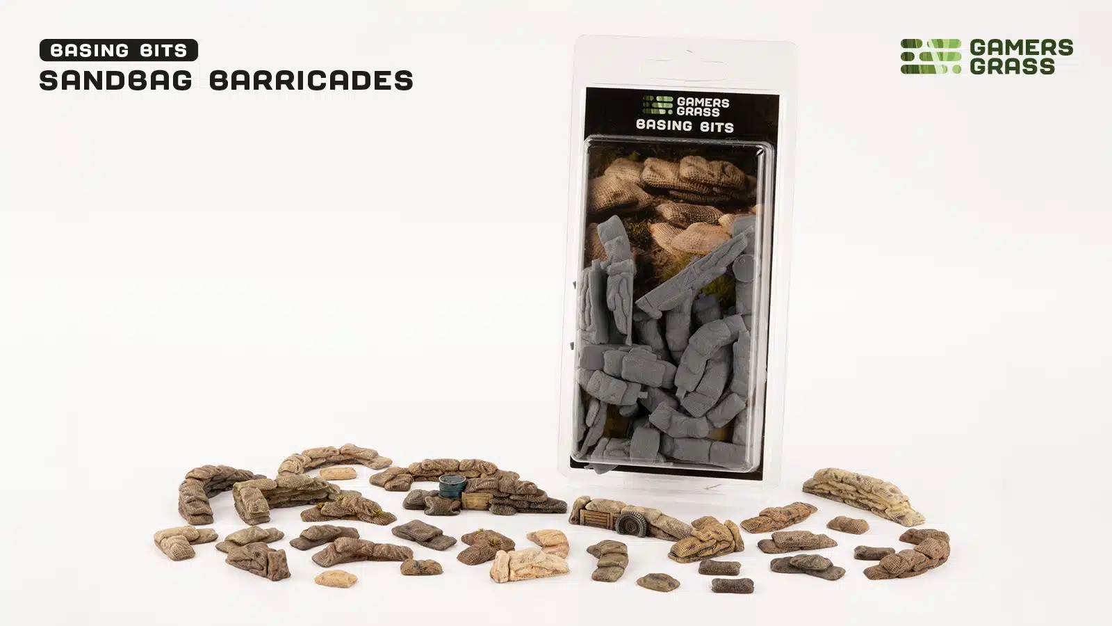 Boite de Gamers Grass : Basing Bits - Sandbag Barricades