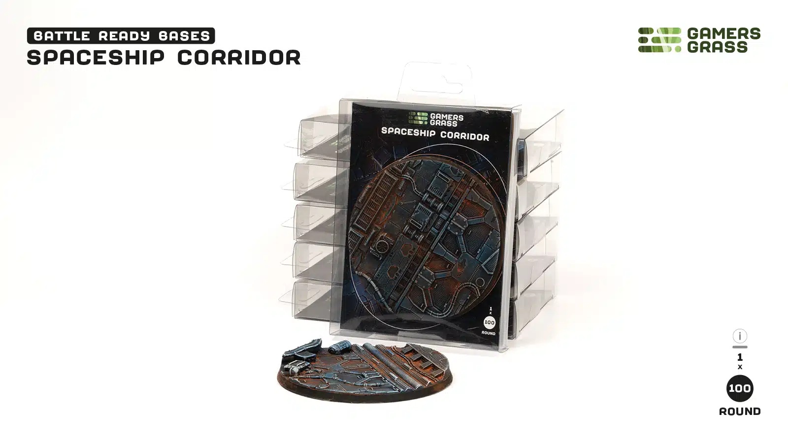 Boite de Gamers Grass : Spaceship Corridor - Round 100mm