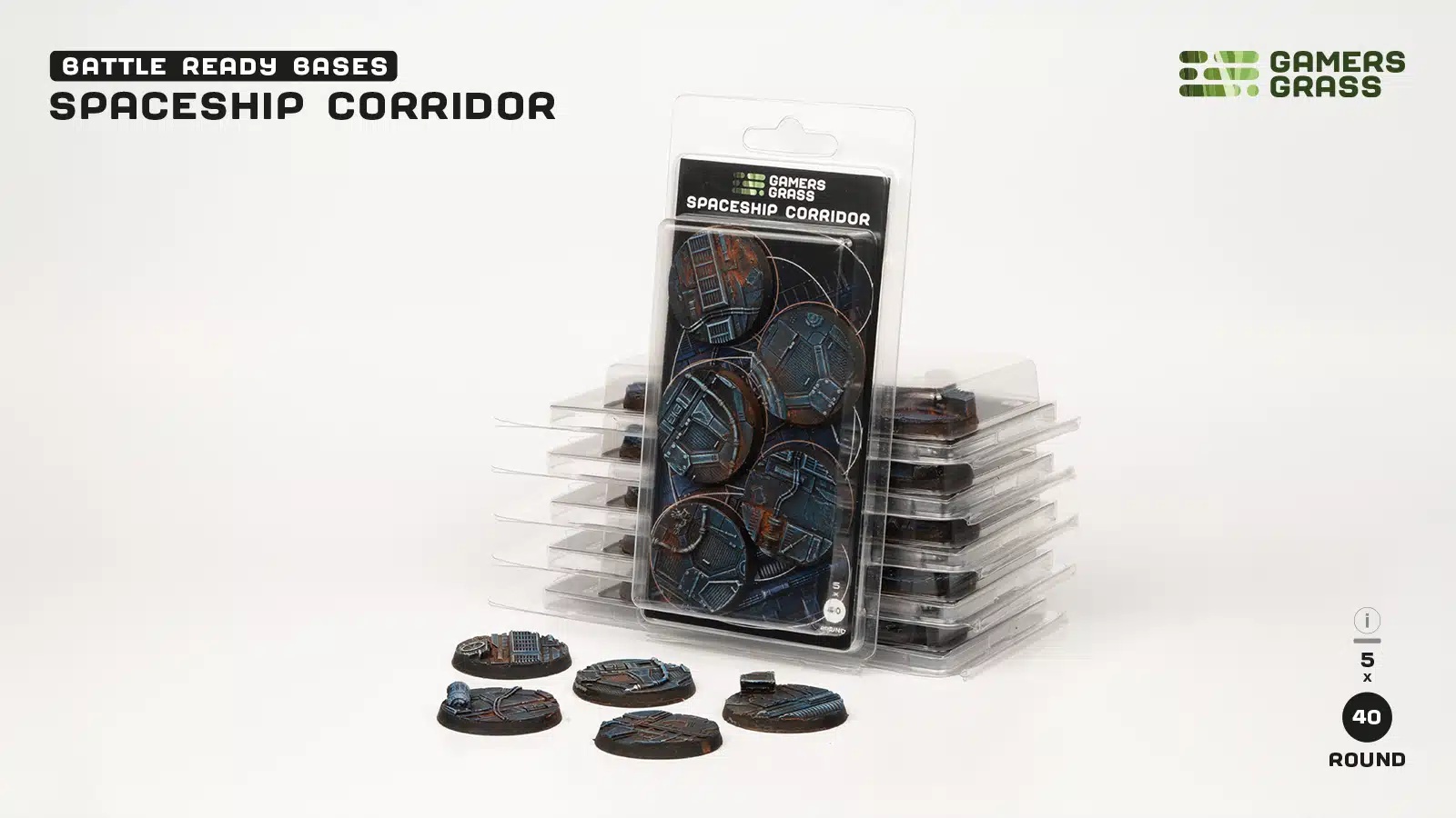 Boite de Gamers Grass : Spaceship Corridor - Round 40mm