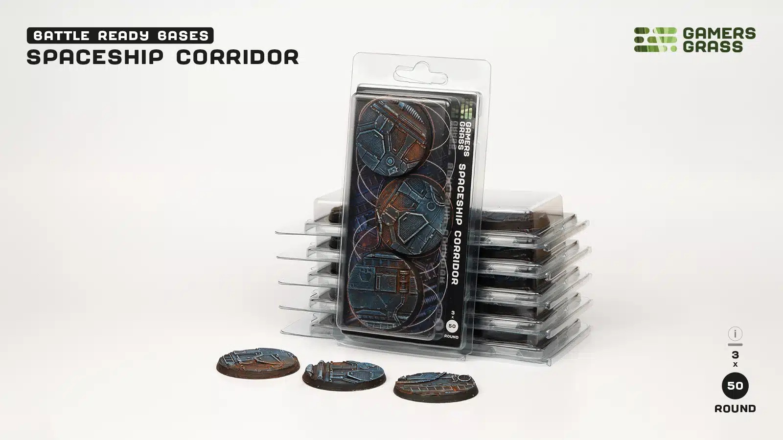 Boite de Gamers Grass : Spaceship Corridor - Round 50mm