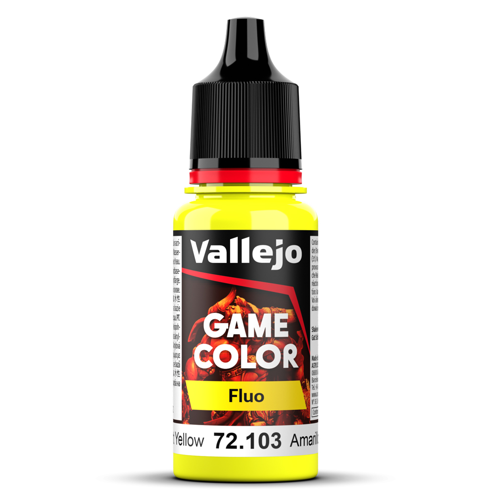 Boite de Vallejo – Game Color Fluo : Jaune Fluo 72103