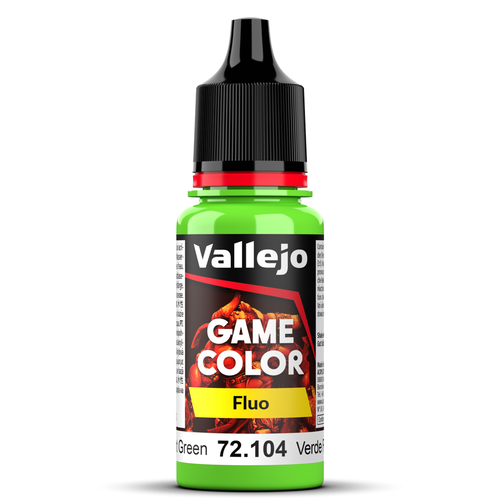 Boite de Vallejo – Game Color Fluo : Vert Fluo 72104