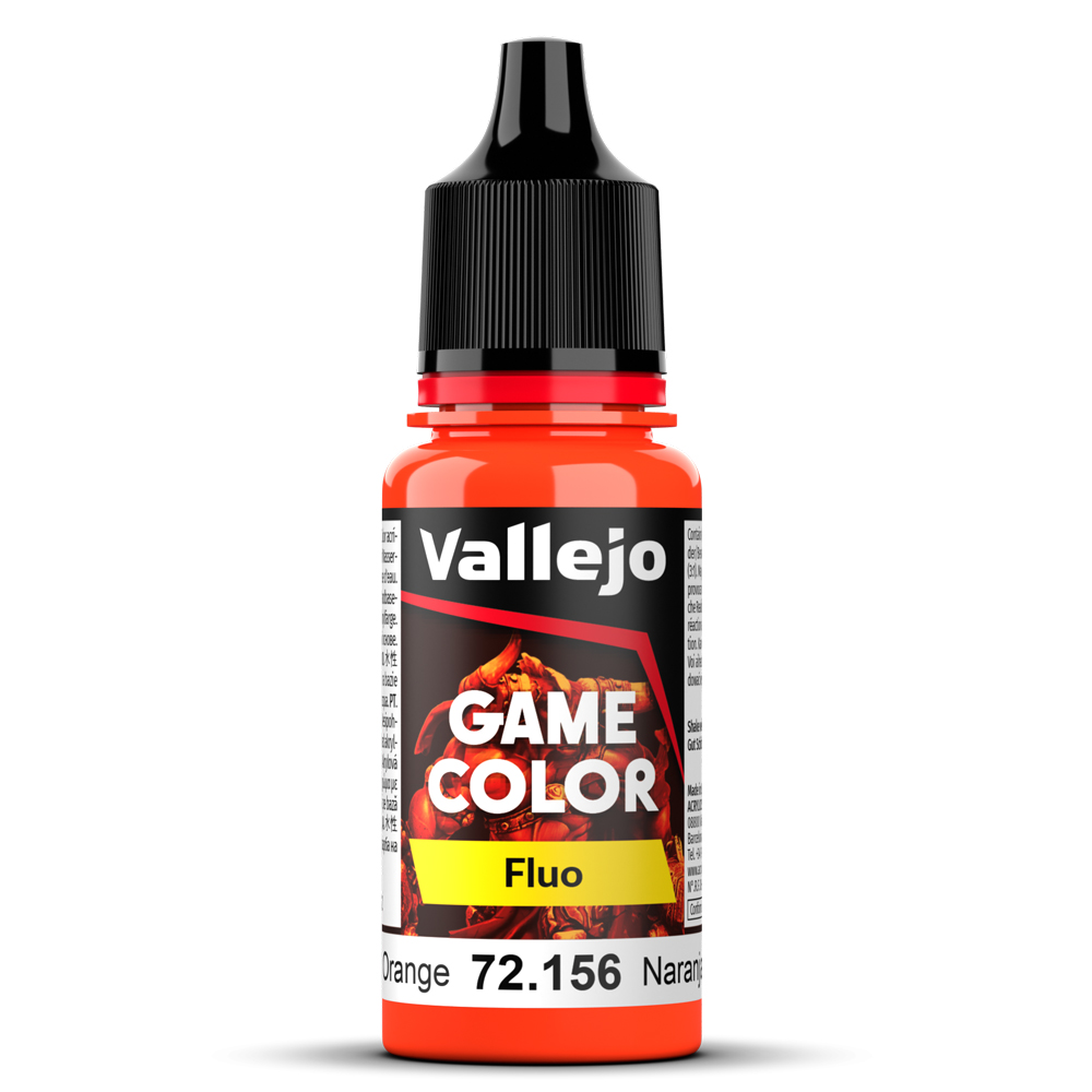 Boite de Vallejo – Game Color Fluo : Orange Fluo 72156