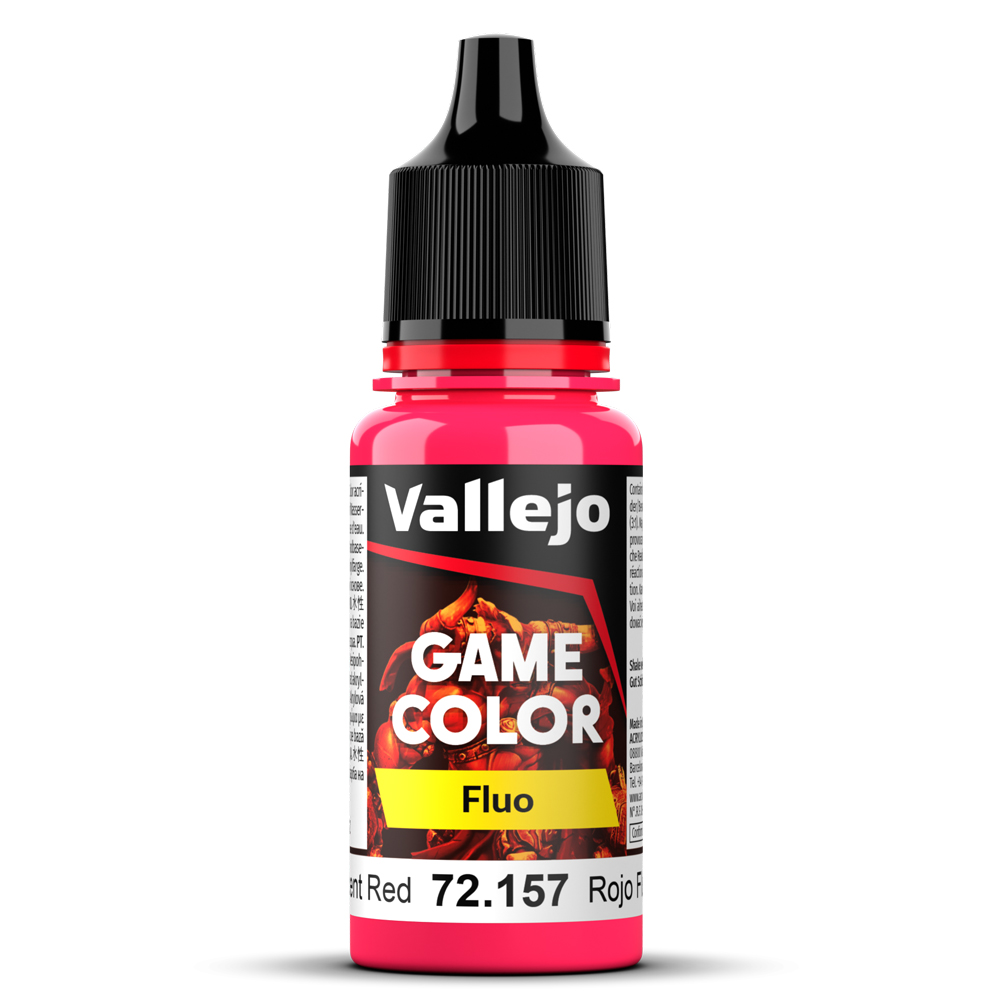 Boite de Vallejo – Game Color Fluo : Rouge Fluo 72157