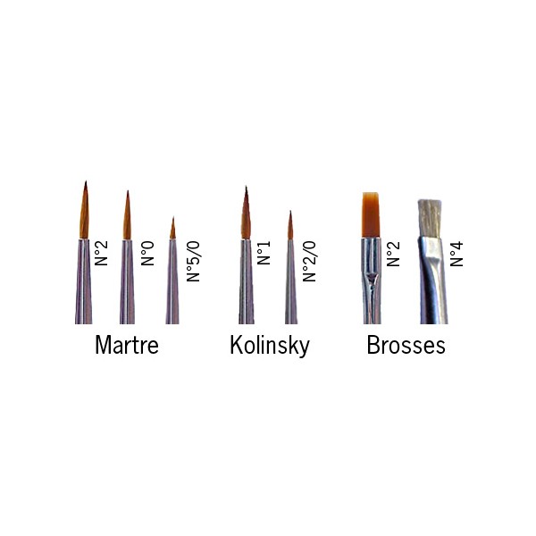 Boite de Prince August – Set de 7 pinceaux