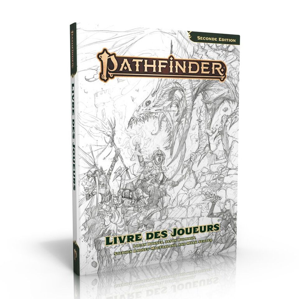 Boite de Pathfinder 2 - Livre Des Joueurs version Croquis