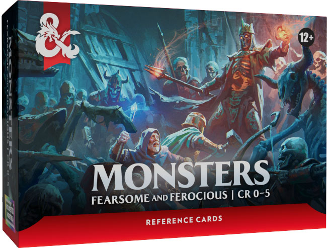 Boite de Dungeons & Dragons - Trove Reference Cards - Monsters: Fearsome and Ferocious