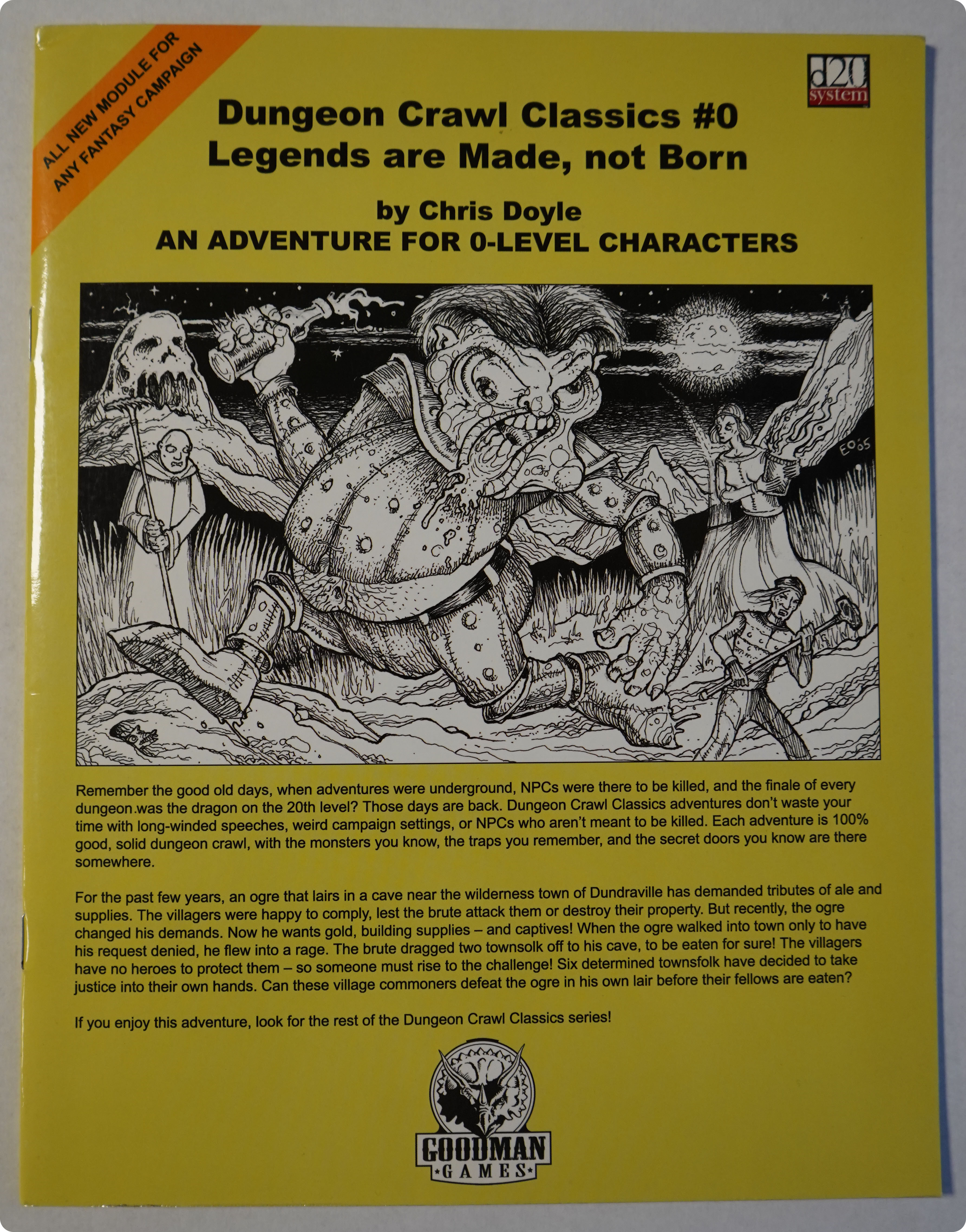 Boite de D20 System - Dungeon Crawl Classics #0 - Legends are Made, not Born - GMG5100R (Occasion - Voir photos)