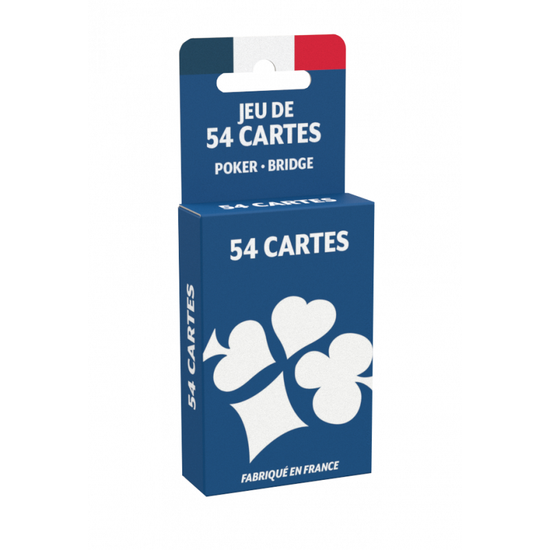 Boite de Jeu de 54 Cartes - Poker / Bridge Basic Ecopack