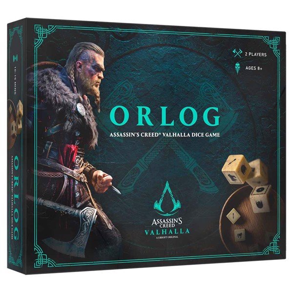 Boite de Assassin's Creed : Valhalla Orlog Dice Game