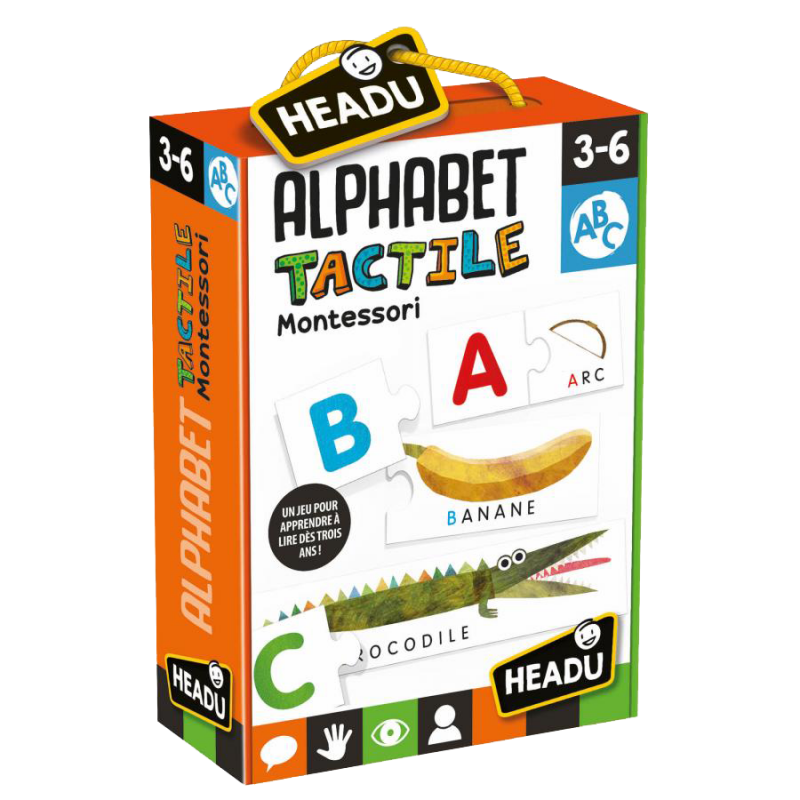 Boite de Alphabet Tactile Montessori