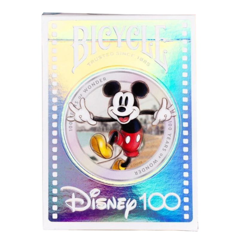 Boite de Jeu de 54 cartes - Bicycle - Disney : 100Ème Anniversaire