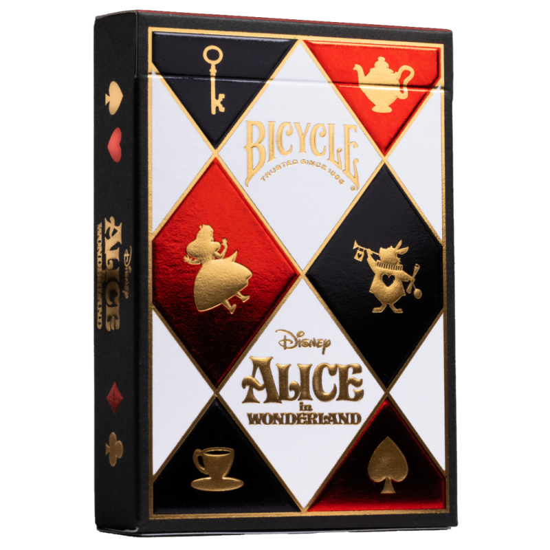 Boite de Jeu de 54 cartes - Bicycle - Disney : Alice au Pays des Merveilles