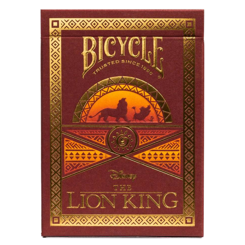 Boite de Jeu de 54 cartes - Bicycle - Disney : Le Roi Lion
