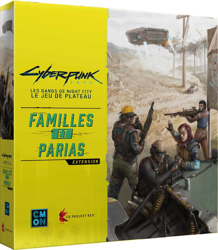 Boite de Cyberpunk 2077 : Familles et Parias