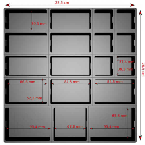 Boite de Plateau Modulaire de Rangement