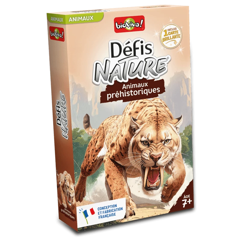 Boite de Défis Nature - Animaux préhistoriques - Nouvelle édition 2026