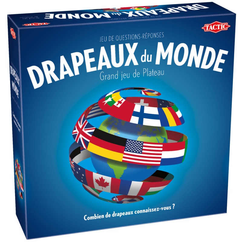 Boite de Drapeaux Du Monde - Grand Jeu de Plateau