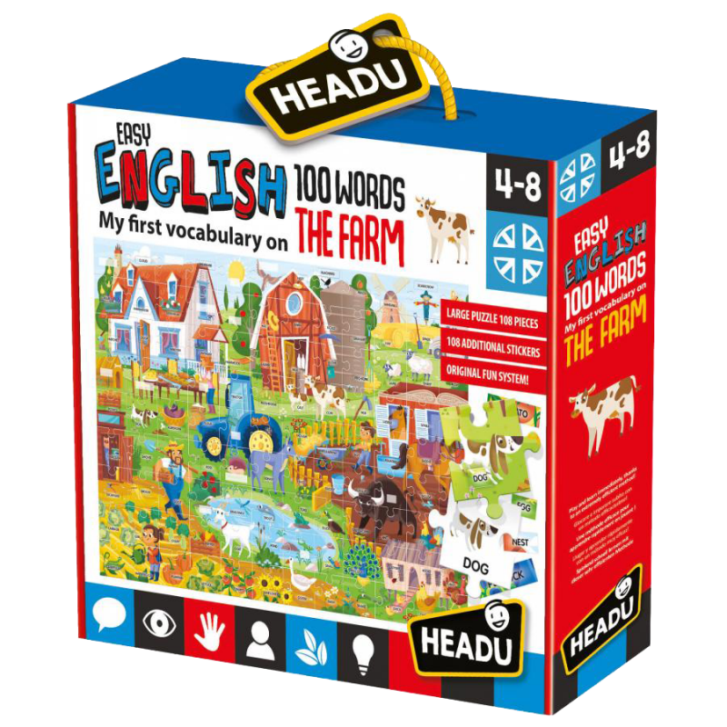 Boite de Easy English 100 Words : My First Vocabulary on The Farm