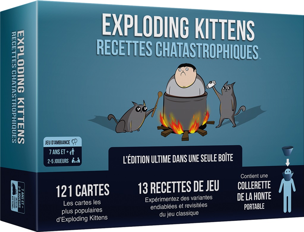 Boite de Exploding Kittens - Recettes Chatastrophiques
