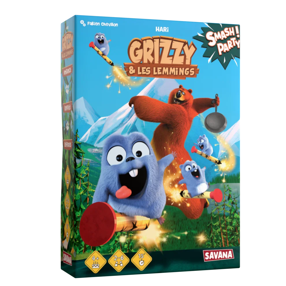 Boite de Grizzy et les Lemmings - Smash Party