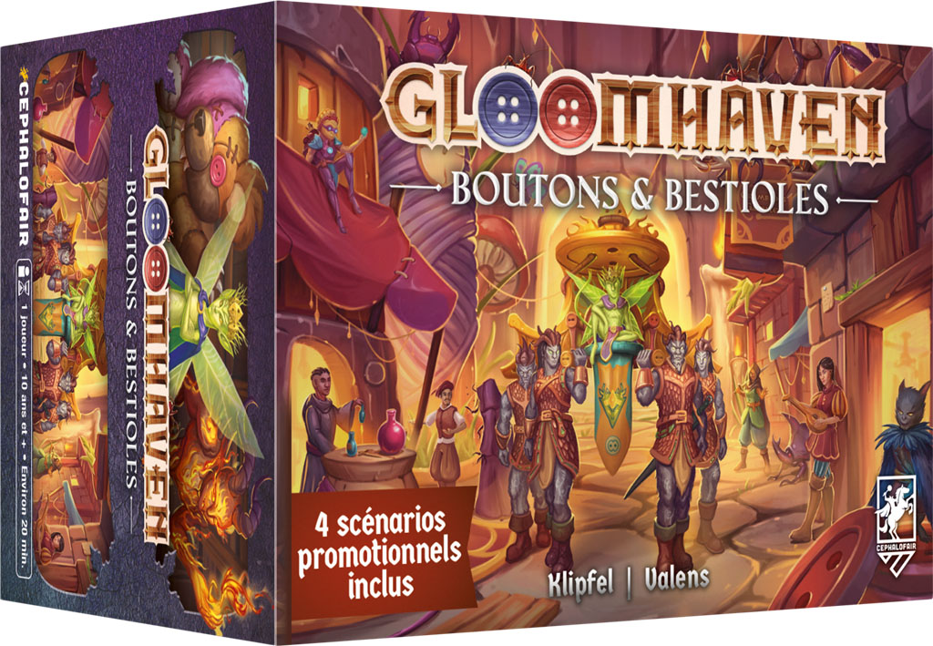 Boite de Gloomhaven - Boutons & Bestioles