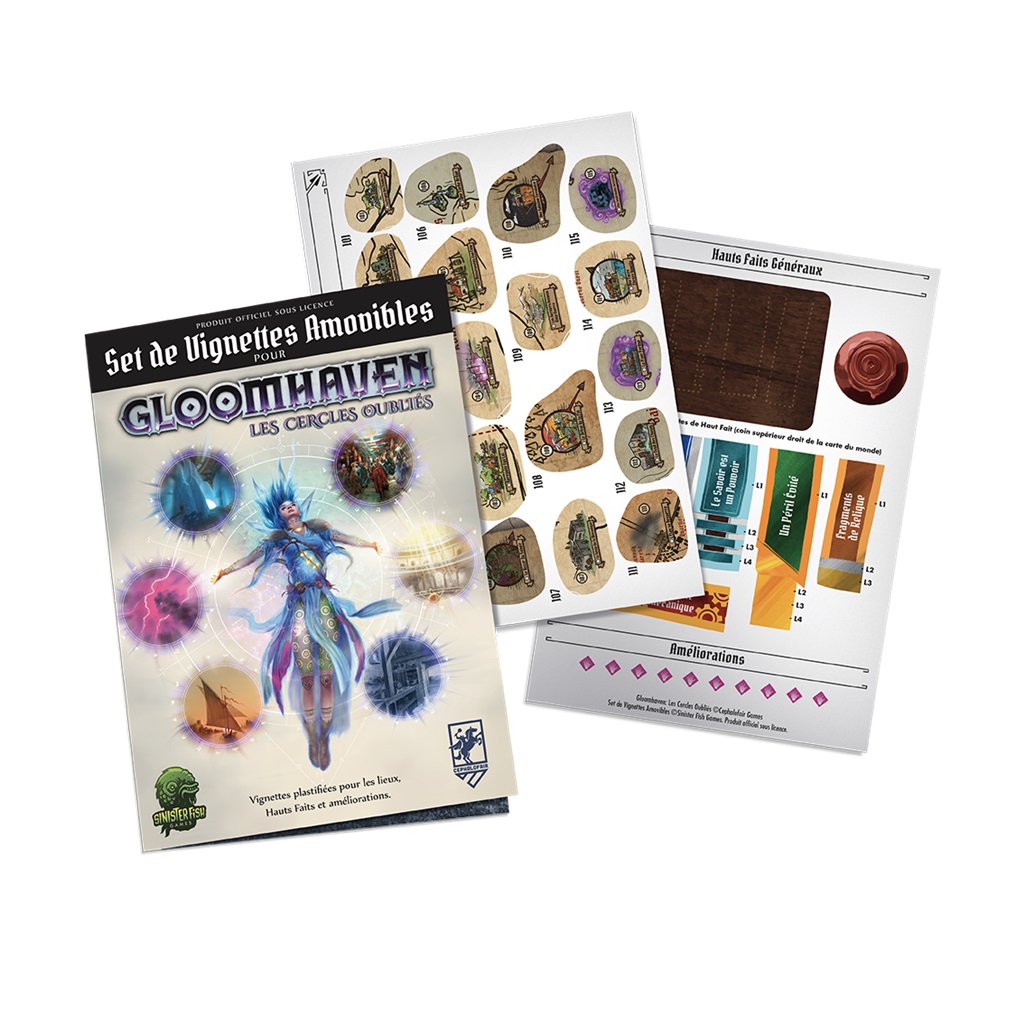 Boite de Gloomhaven - Les Cercles Oubliés : Set de Vignettes Amovibles