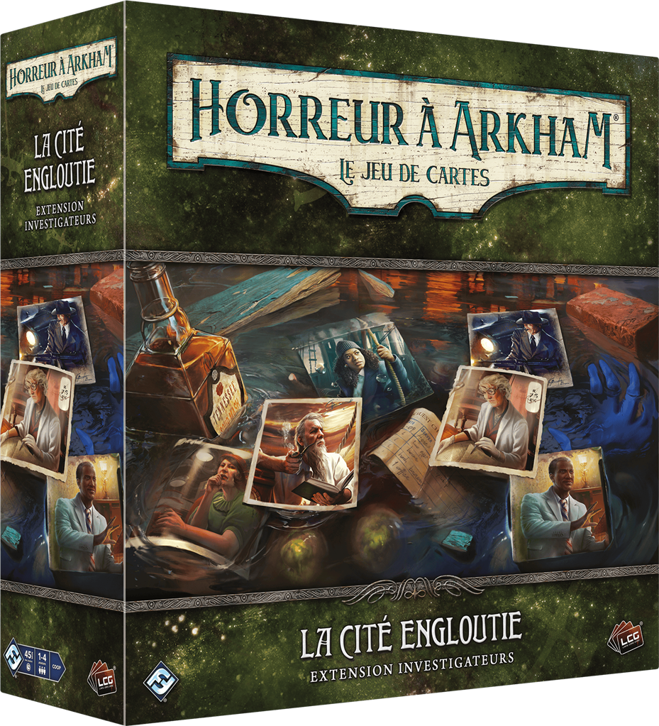 Boite de Horreur à Arkham JCE - La Cité Engloutie - Investigateurs