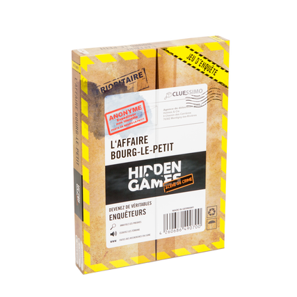 Boite de Hidden Games - L'Affaire Bourg-le-Petit