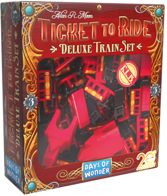 Boite de Les aventuriers du Rail - Deluxe Train Set (Set de train Deluxe) - Rouge