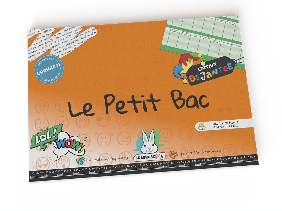 Boite de Le Petit Bac - Edition Dejantée