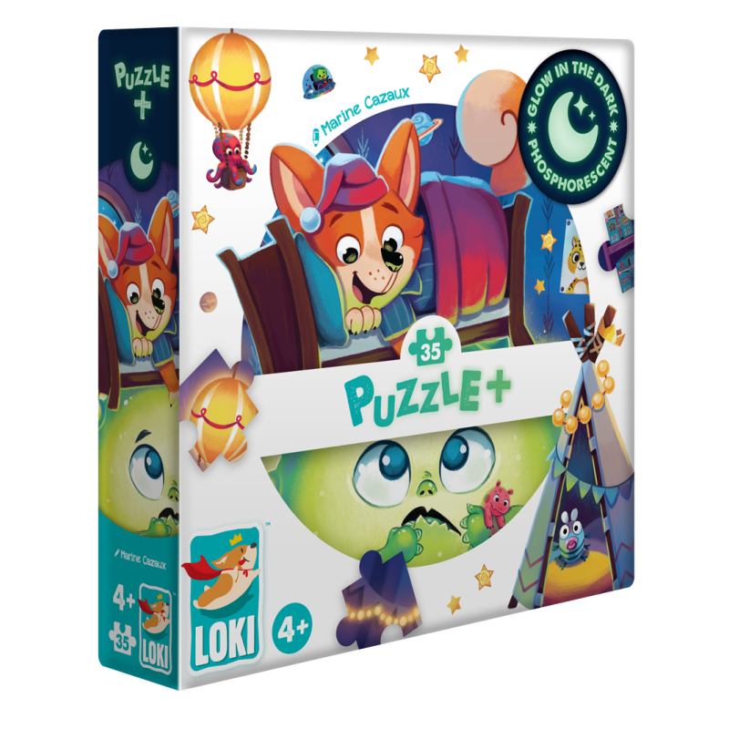 Boite de Puzzle+ - Loki et le Monstre sous le lit - 35 Pièces