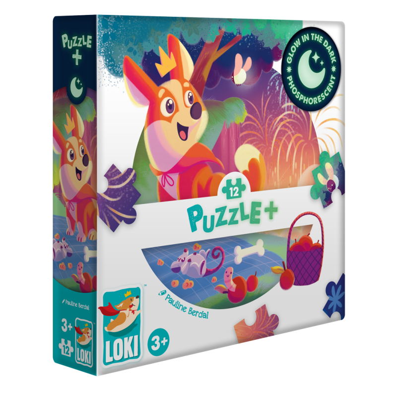 Boite de Puzzle+ - Loki regarde le Feu d'Artifice - 12 Pièces