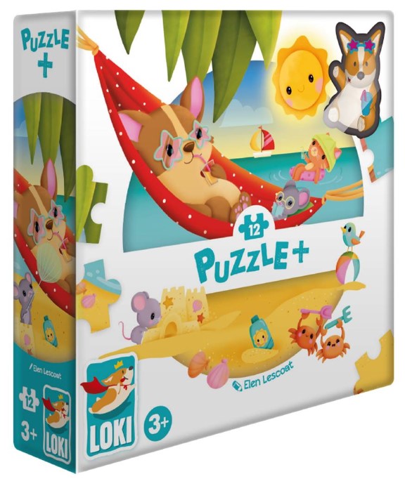 Boite de Puzzle+ : Loki à la Plage (12 PCS)