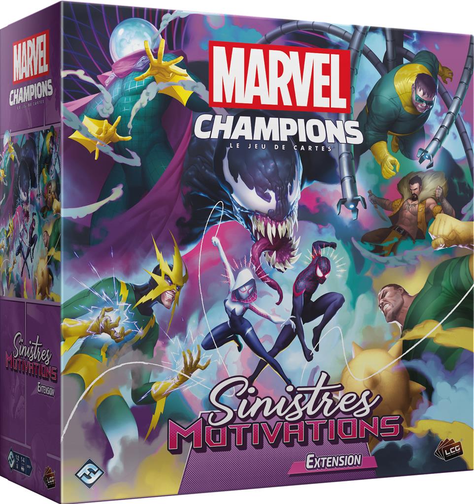 Boite de Marvel Champions - Extension Sinistres Motivations