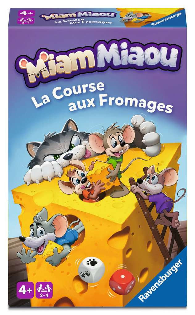Boite de Mini jeu Miam Miaou - La Course aux Fromages