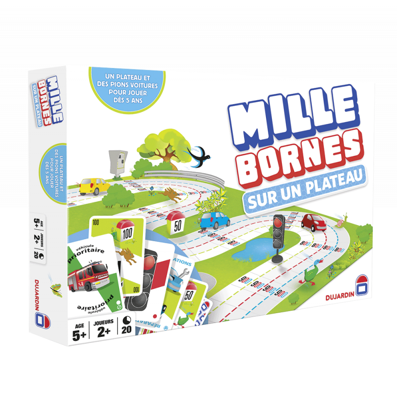 Boite de Mille Bornes sur un Plateau