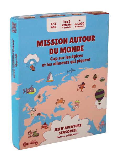 Boite de Mission Autour du Monde - Cap sur les Epices et les Aliments qui Piquent