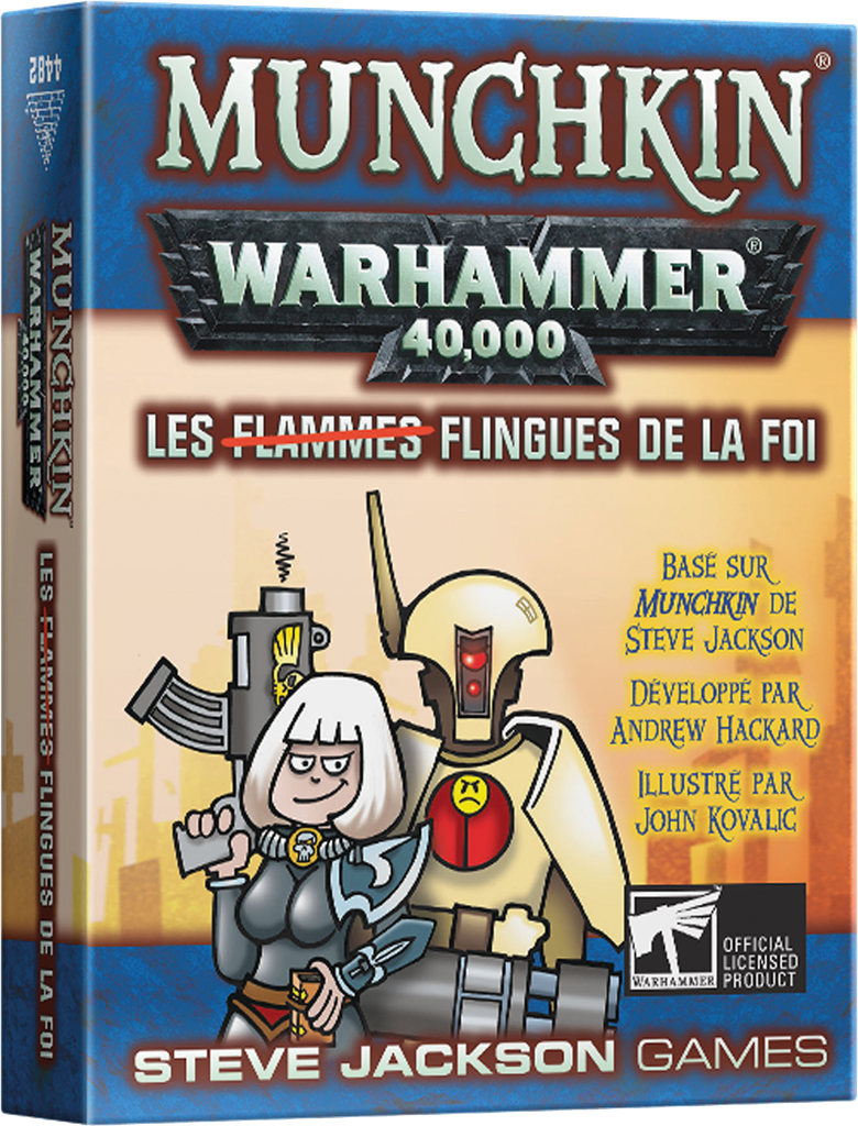 Boite de Munchkin Warhammer 40.000 : Les Flingues de la Foi