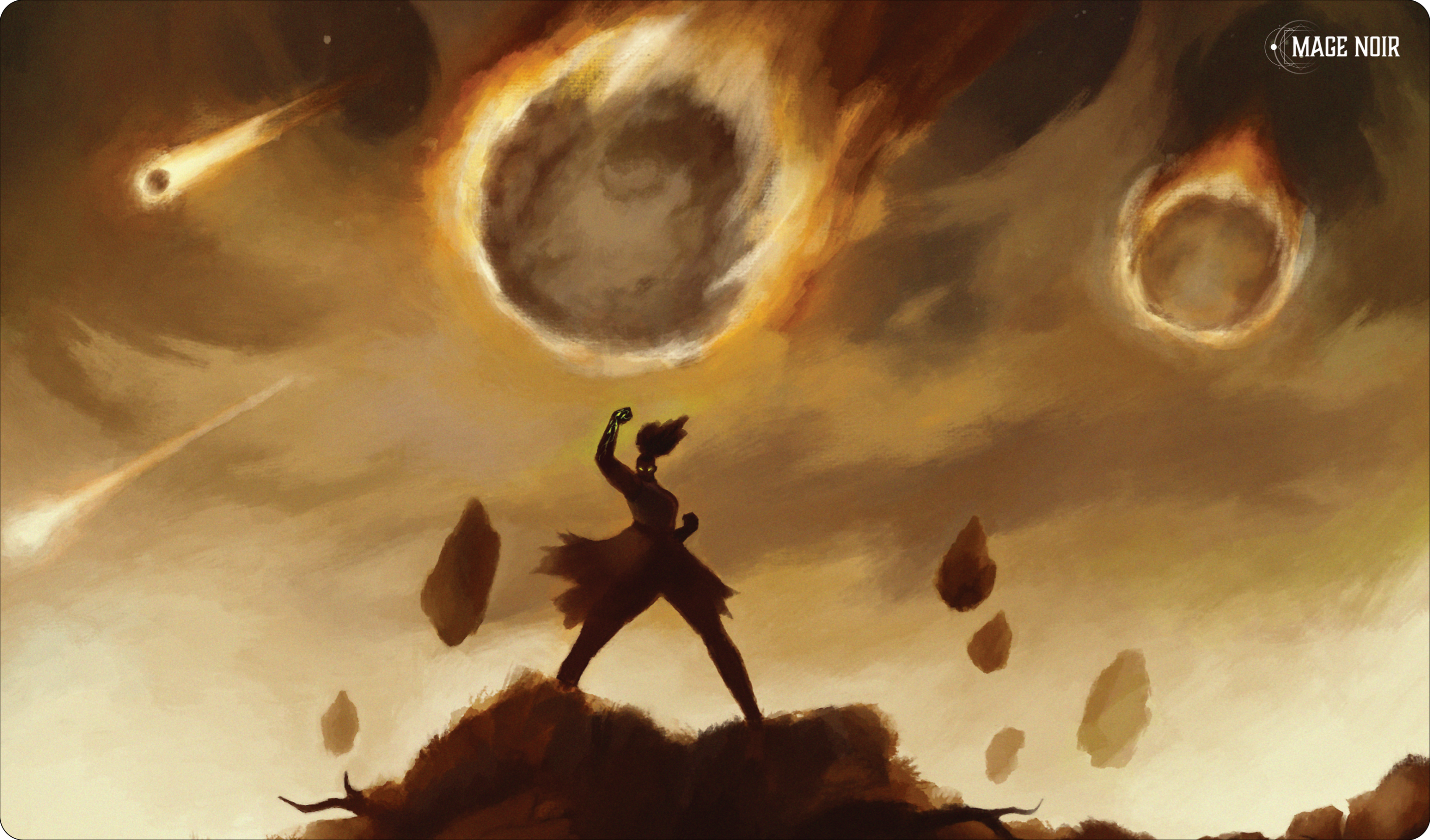 Boite de Mage Noir - Playmat Météore d'Ina