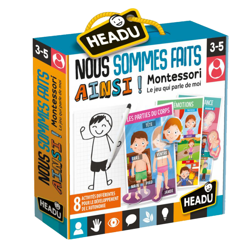 Boite de Nous Sommes Faits Ainsi ! Montessori : Le Jeu Qui Parle de Moi