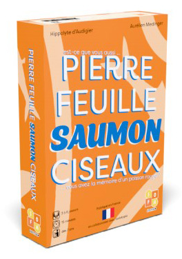 Boite de Pierre Feuille Saumon Ciseaux