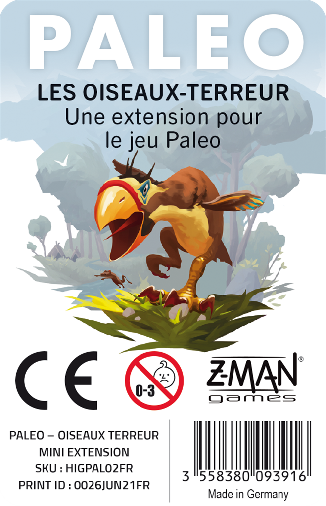 Boite de Paleo : Les Oiseaux-Terreur
