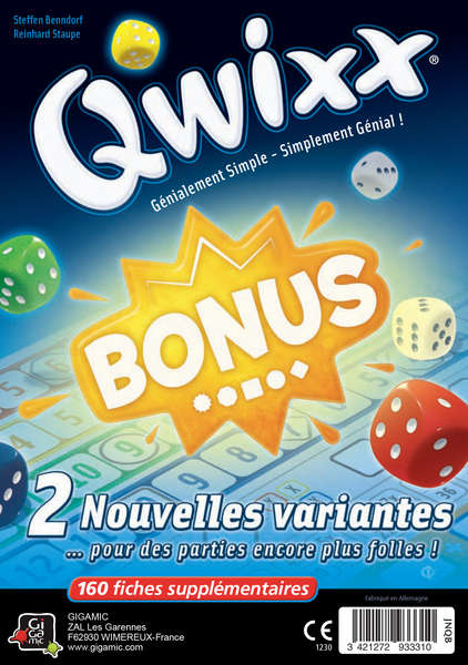 Boite de Qwixx - Bonus : Bloc de Score